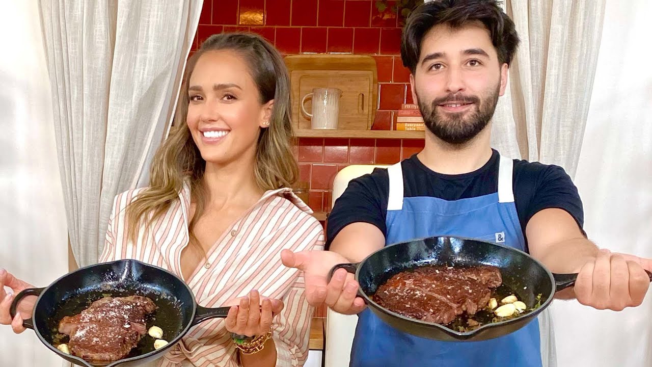 How to Make the Best Steak with A Cook Named Matt | JESSICA ALBA