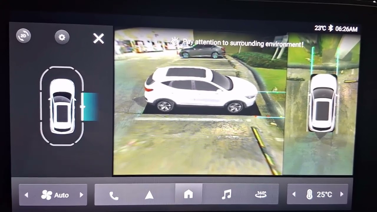 MG ZS EV 2023 Bug en Función de Cámara 360