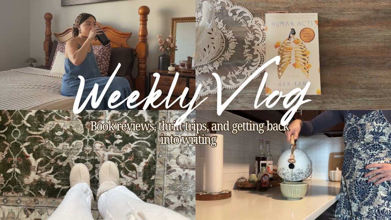 Vlog: Bookish day in my life | book reviews and getting back into writing