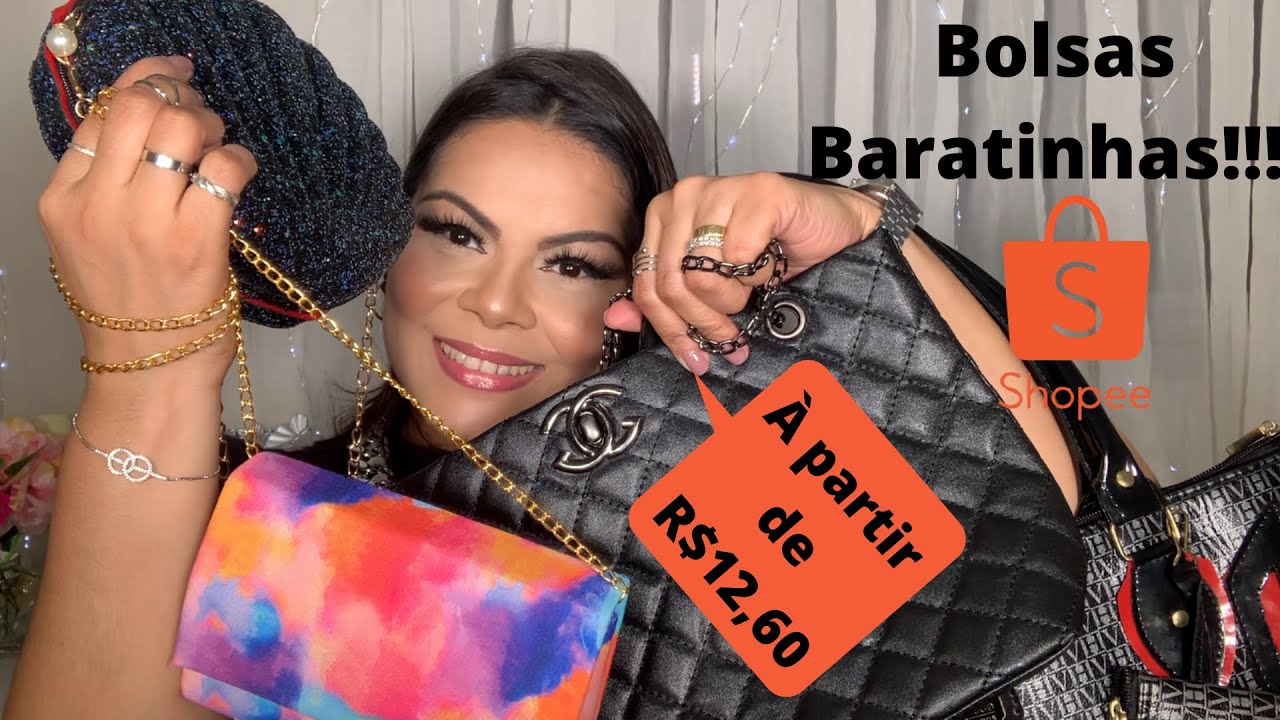 Minhas Bolsas Da Shopee!!! Mostrei Tudo!!! Só as Baratinhas!!!!