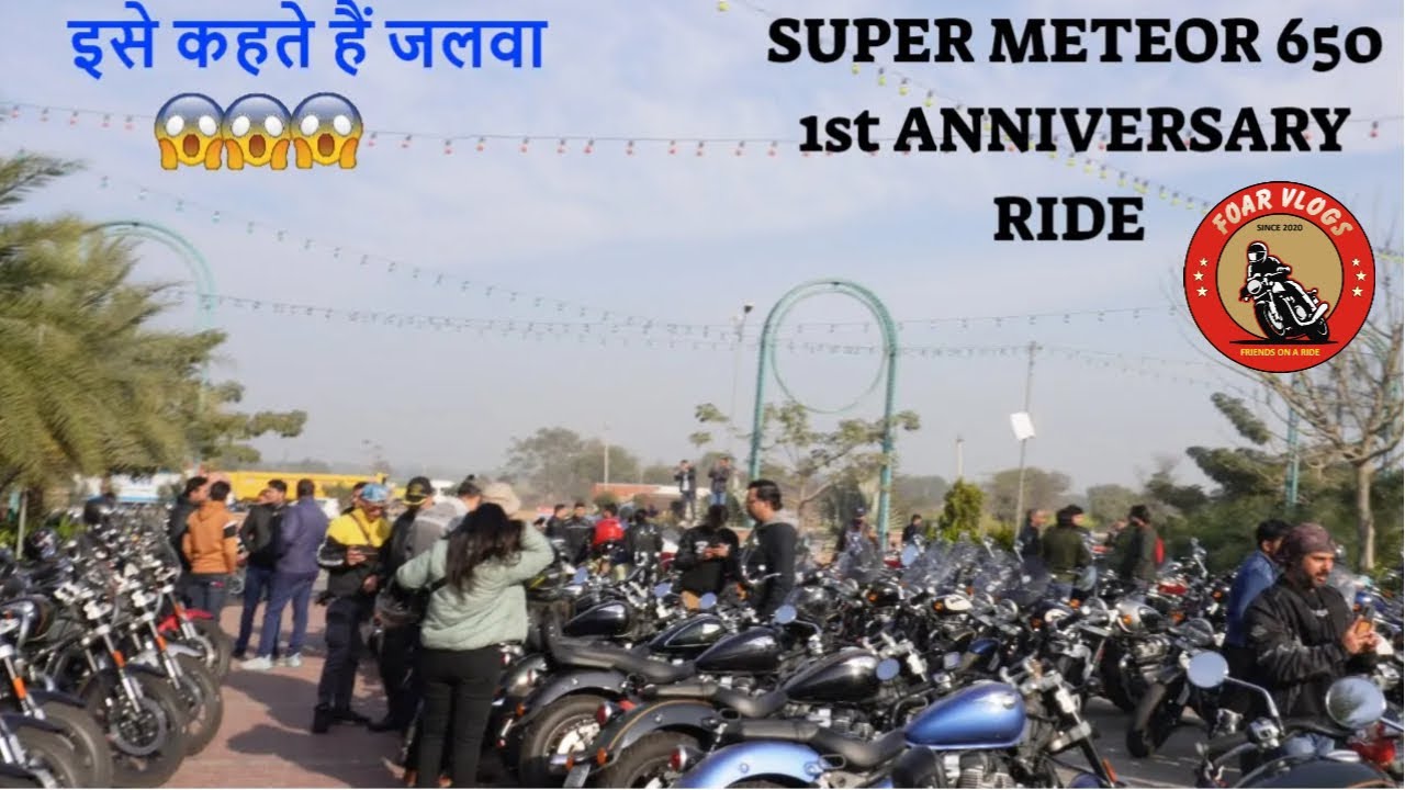 Royal Enfield Super Meteor 650 1st Anniversary Ride #royalenfield #royalenfieldtribe  Vlog No 539