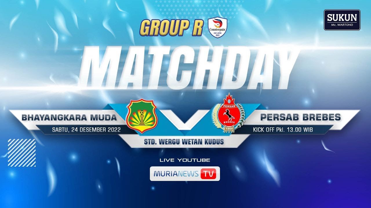🔴 [LIVE] Liga 3 Counterpain 2022 - BHAYANGKARA MUDA FC VS PERSAB BREBES