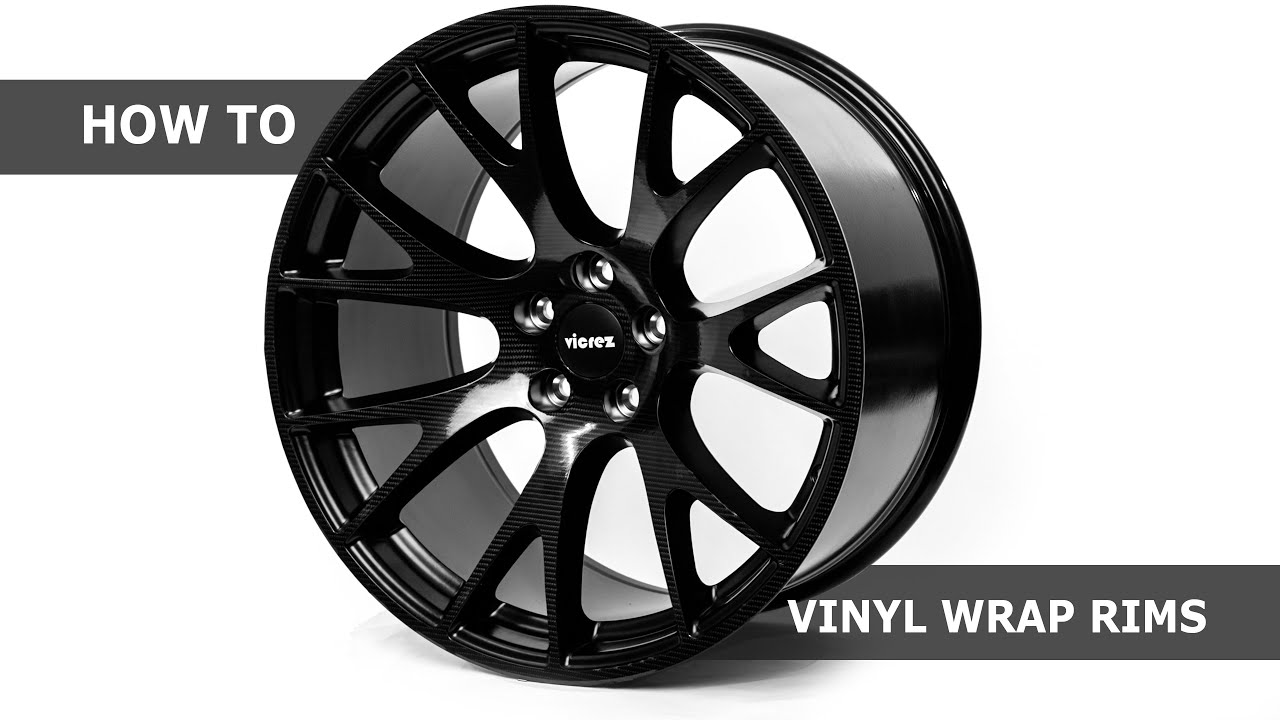 How to vinyl wrap rims/ wheels on carbon fiber