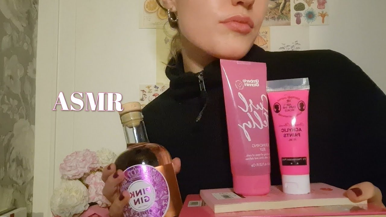 ASMR Pink Triggers🩷| tapping, scratching, crinkles