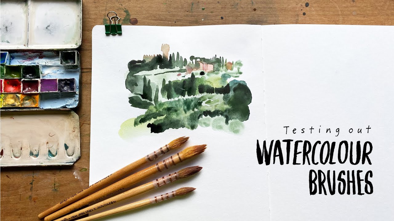 Testing art materials - the 'Ohn Mar Win x Pro Arte' quill brush set