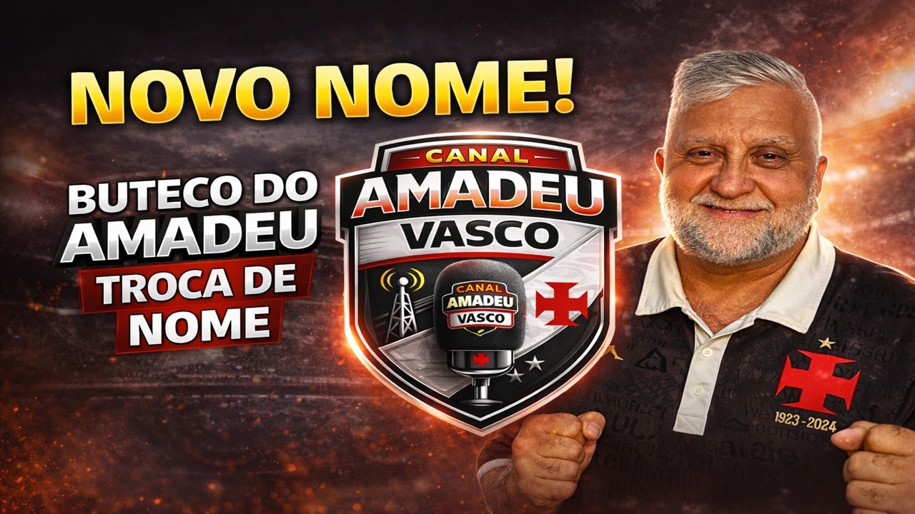 ANÚNCIO IMPORTANTE! MUDANÇA NO CANAL. AGORA O NOME É CANAL AMADEU VASCO. CONFIRA AS INFORMAÇÕES!