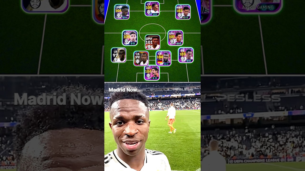 Hala Madrid squad vs Barcelona&hellip;☠️EFootball 2026