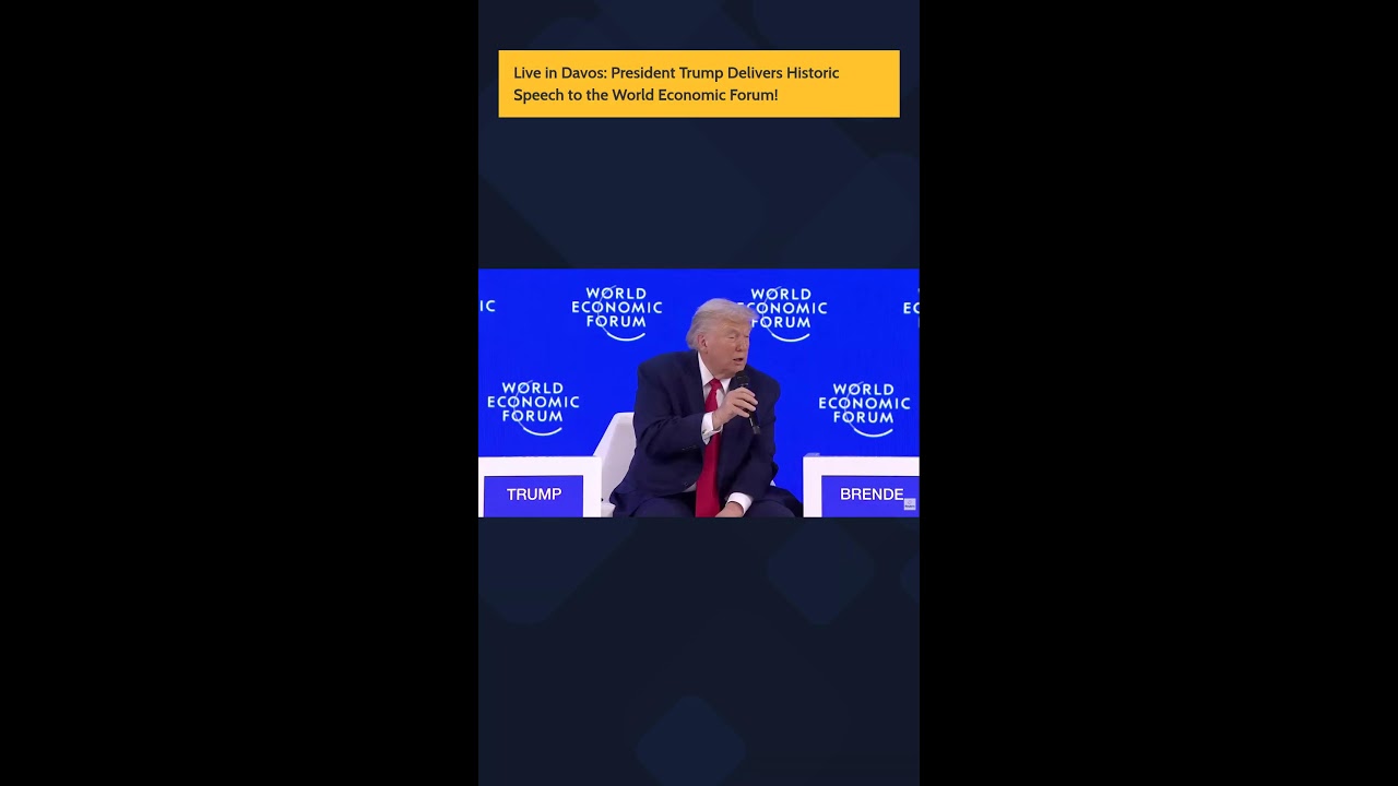 Live in Davos: President Trump Delivers Historic Speech to the World Economic Forum! 📱