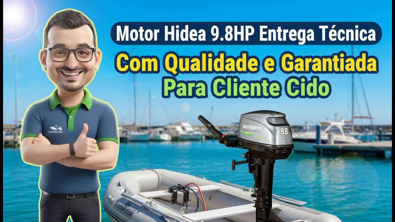 Motor Hidea 9.8HP Entrega Técnica Com Qualidade e Garantida Para Cliente Cido