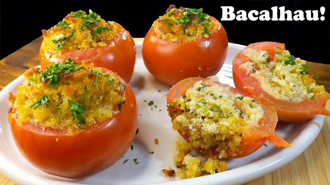 Tomate Recheado com Bacalhau: Receita Fácil Que Todos Querem