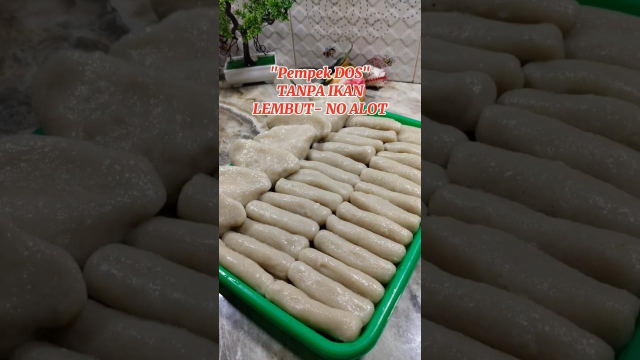 LEMBUT DAN TIDAK ALOT !! RESEP PEMPEK DOS TANPA IKAN #pempek #pempektanpaikan #pempektelur