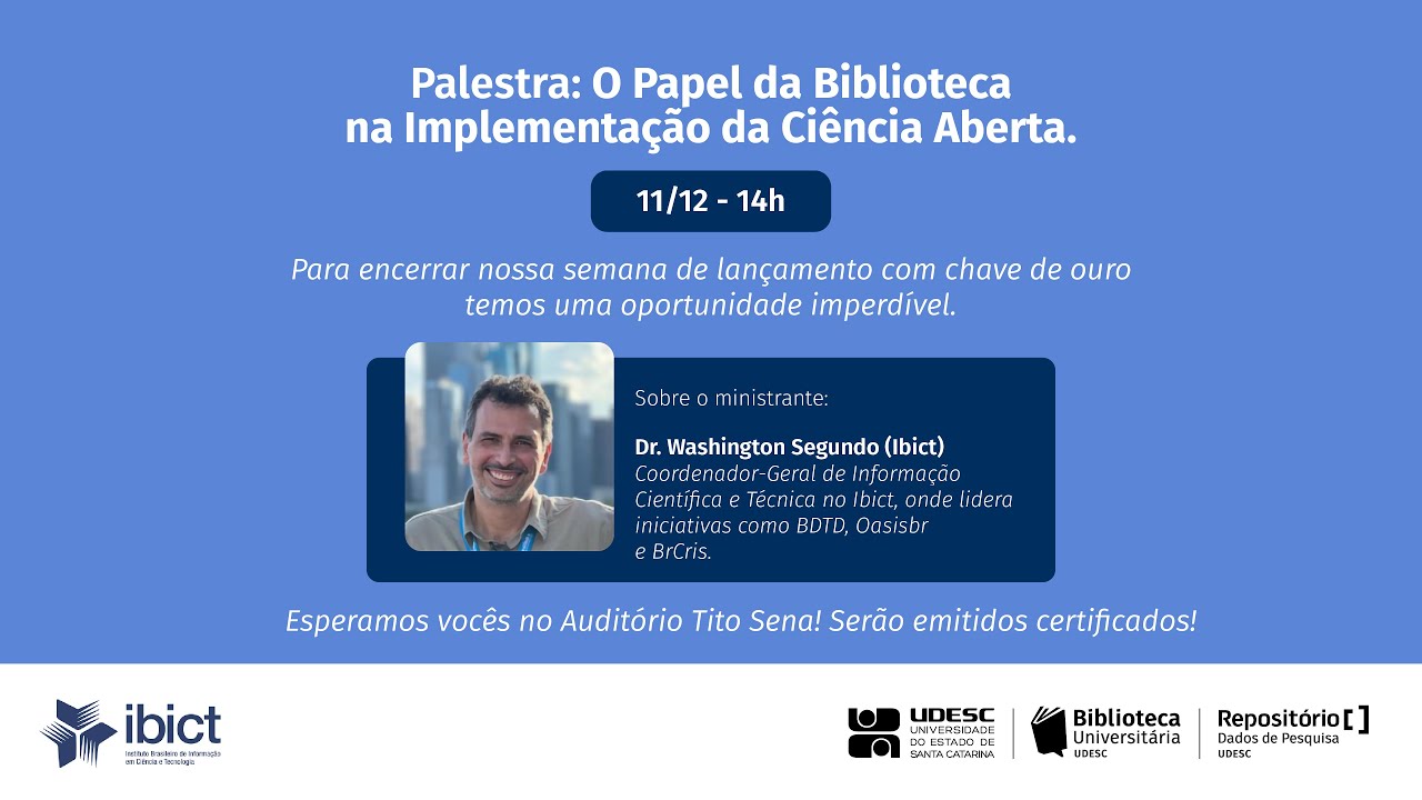 O Papel da Biblioteca na Implementação da Ciência Aberta