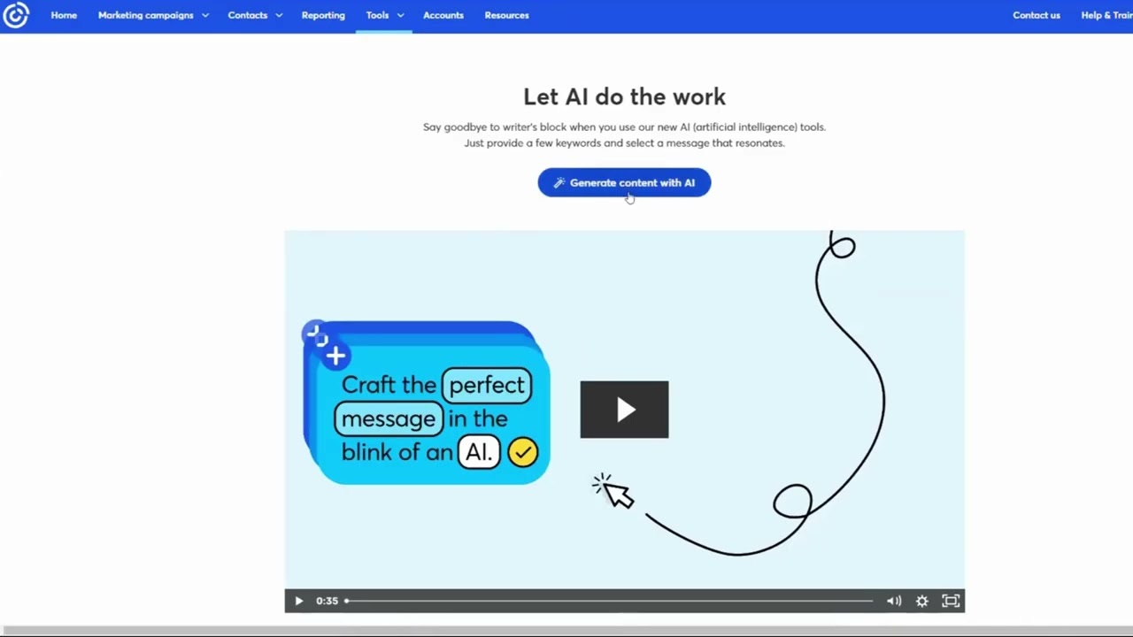 Constant Contact Tips  - How to Use AI Tools in Email Marketing