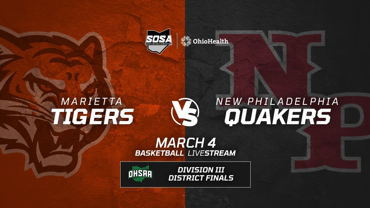 BB D III DISTRICT FINAL - Marietta Tigers vs New Philadelphia Quakers