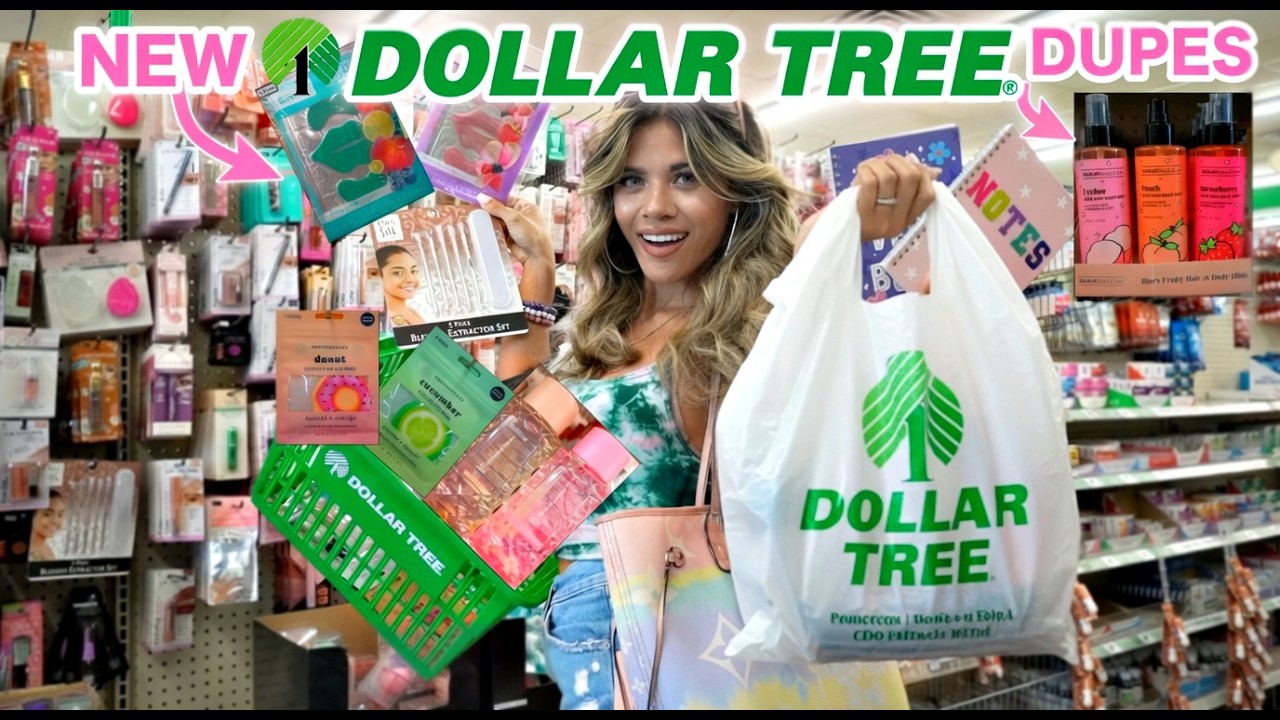 DOLLAR TREE* GIRLY NEW FINDS SHOP WITH ME! LUXURY DUPE SHOPPING SPREE HAUL