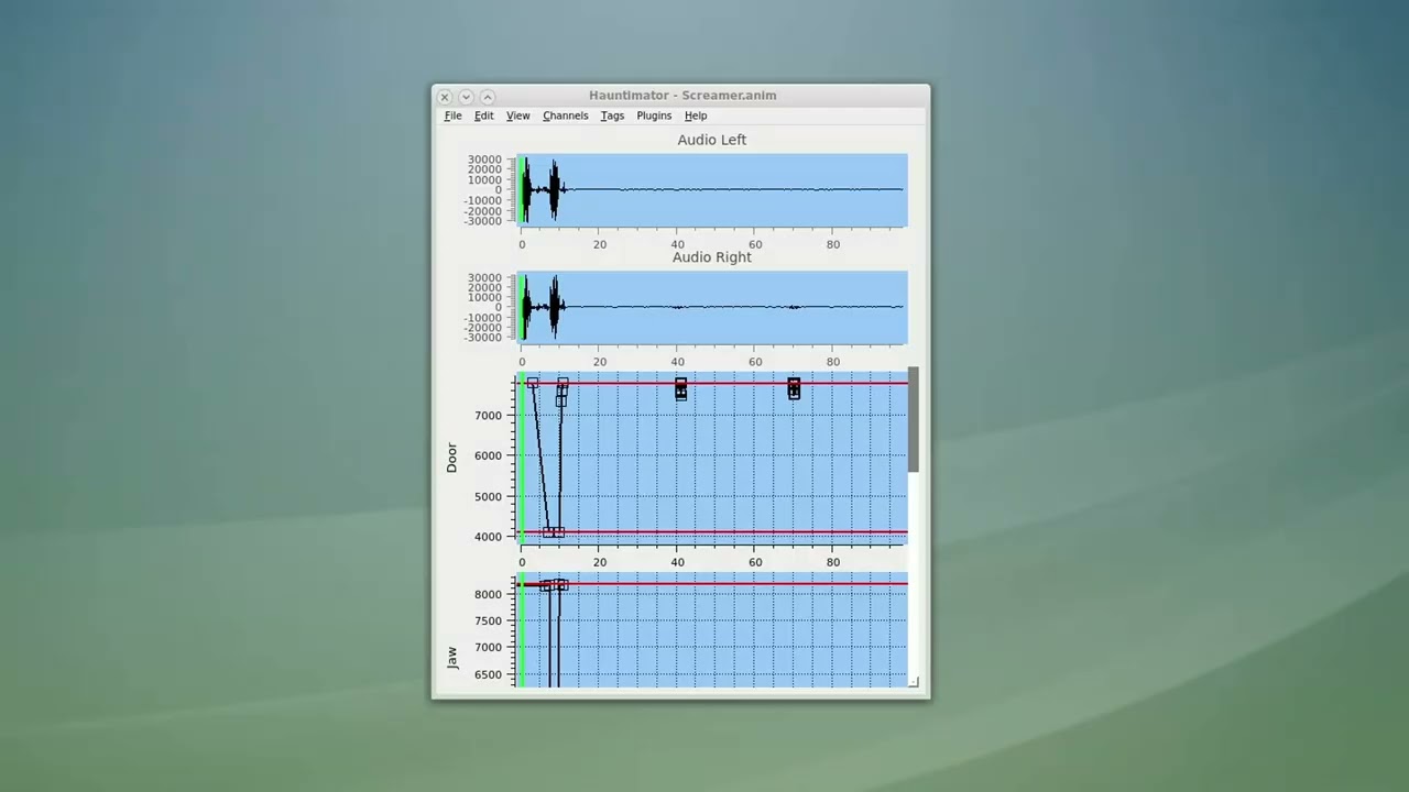 Demo of animation using Pololu Maestro controllers with Hauntimator and control_emulator