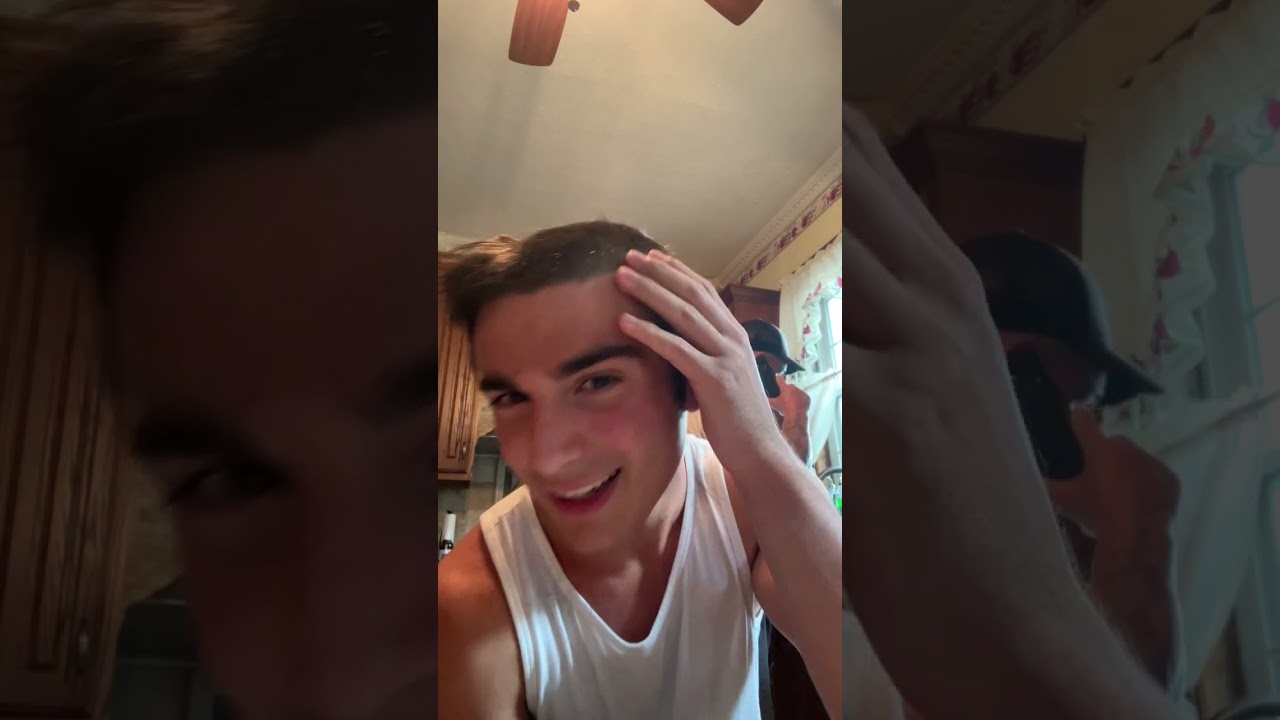 Tony gets a buzz cut (gone wrong)