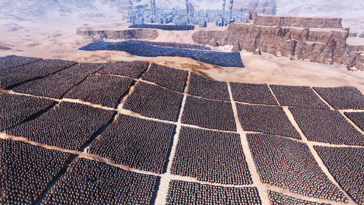Romans Lay Siege to Medieval City Ultimate Epic Battle Simulator UEBS
