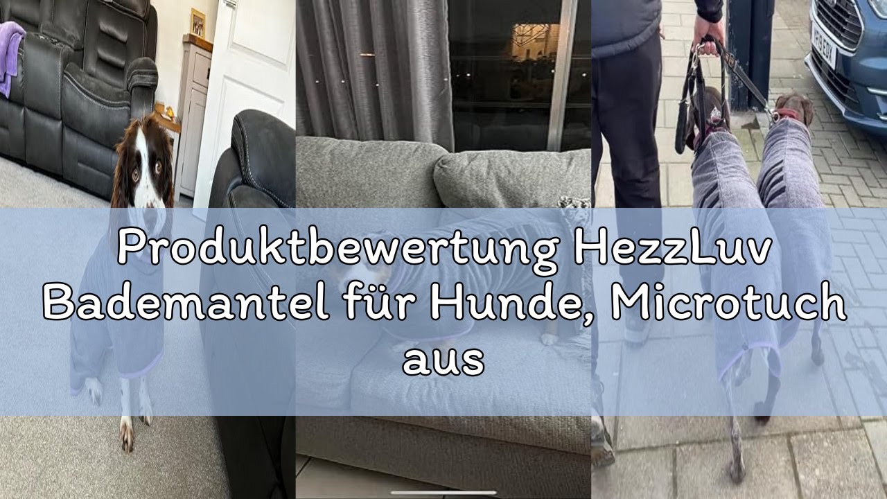 Produktbewertung HezzLuv Bademantel für Hunde, Microtuch aus Mikrofaser für Mittelgroße und größere