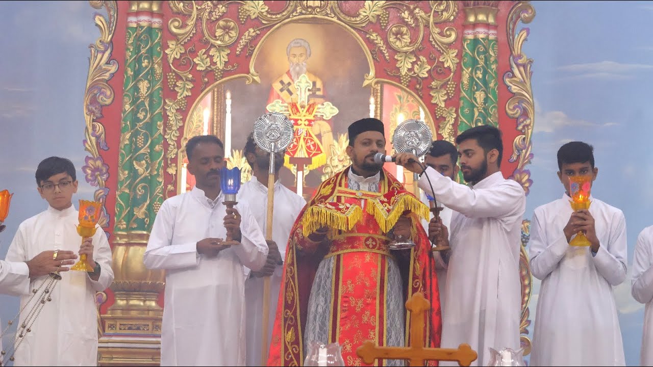 Holy Mass by Fr  Koshy Babu I Binu Achan@ St. James Jacobite Syrian Orthodox Church, Doha, Qatar