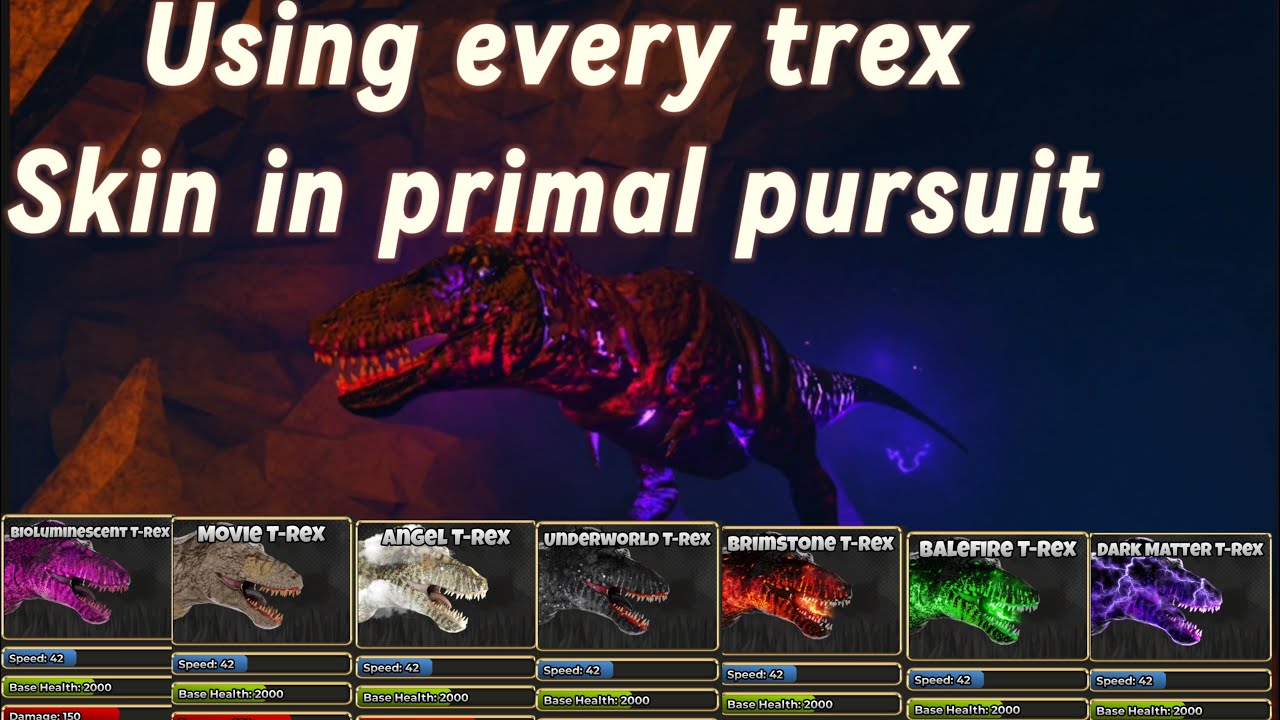 Using every trex skin against michaelafton is primal pursuit 