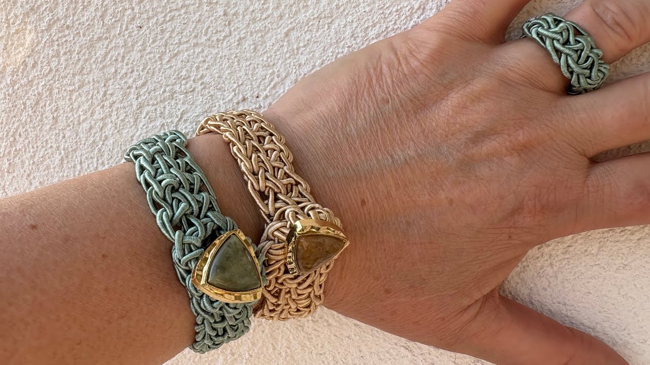 Bracciali all’uncinetto belli, facili e veloci con il punto tunisino