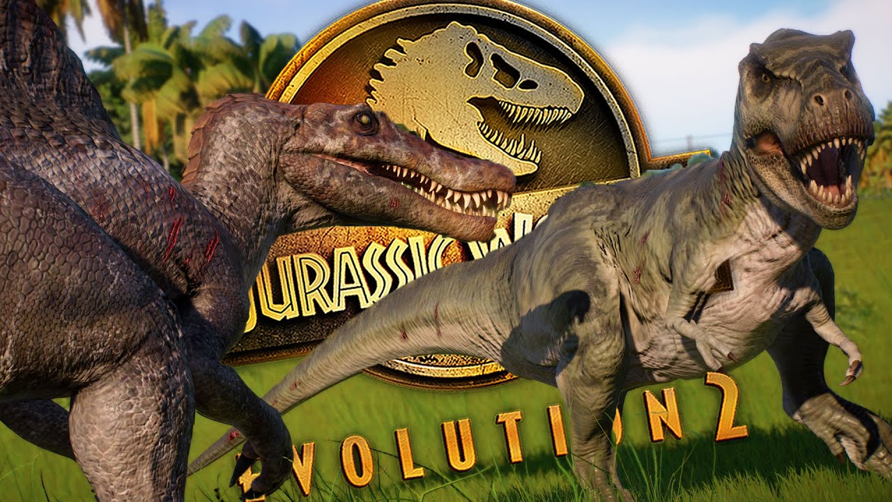 T-REX VS SPINOSAURUS ANIMASI BARU!! | Jurassic World Evolution 2 Update (Bahasa Indonesia)
