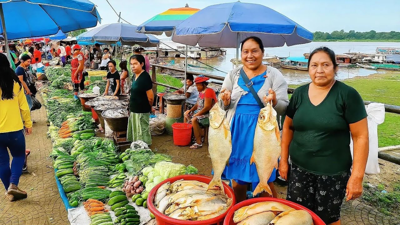  Los MERCADOS mas EXOTICOS de Colombia🇨🇴 Brasil 🇧🇷 en la AMAZONIA ¿un caos total? 