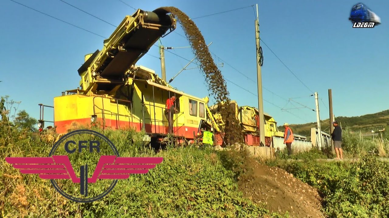 Utilaje CFR Infrastructură la Lucru în Nimigea de Sus 🚂👷‍♂️ Ciuruirea Liniei  - 29 August 2025