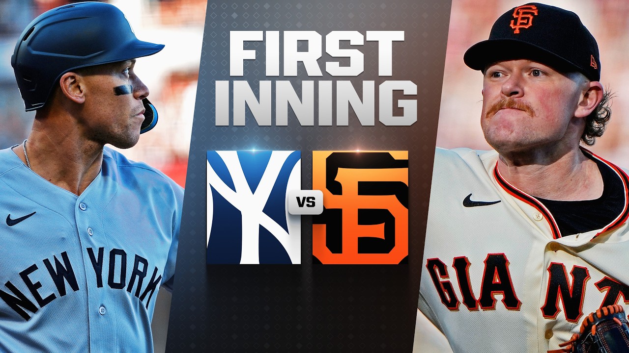 BASEBALL IS BACK! Full top of the 1st inning of Opening Night between Yankees and Giants! ⚾️