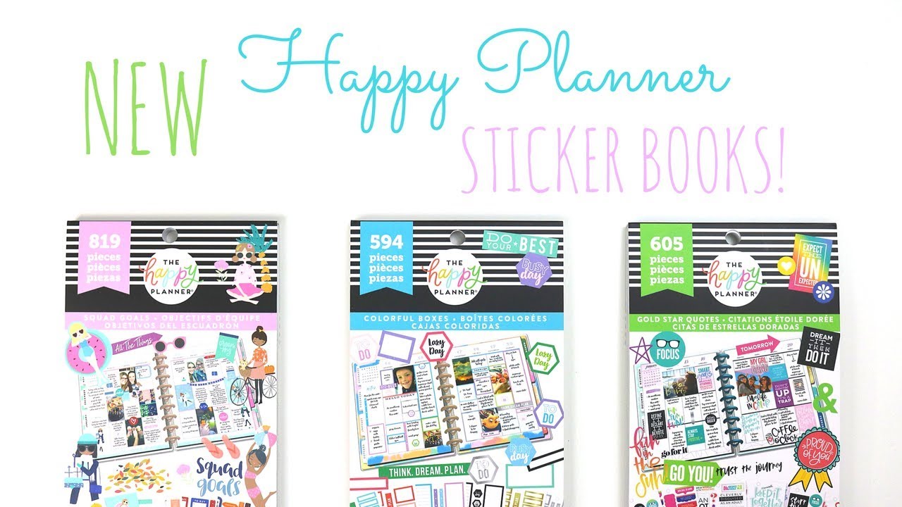 New Happy Planner Sticker Books