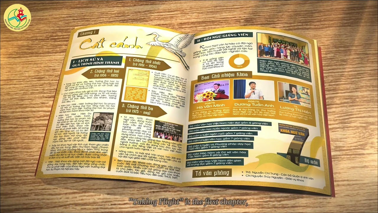 Thiết kế sách Brochure Khoa Ngữ văn