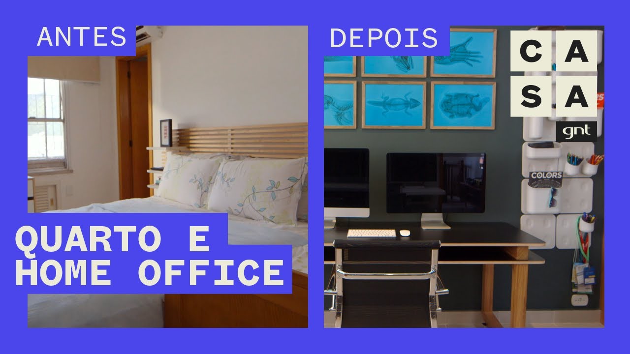 Reforma transforma QUARTO em ESCRITÓRIO amplo e organizado | Antes e Depois | Olho Mágico