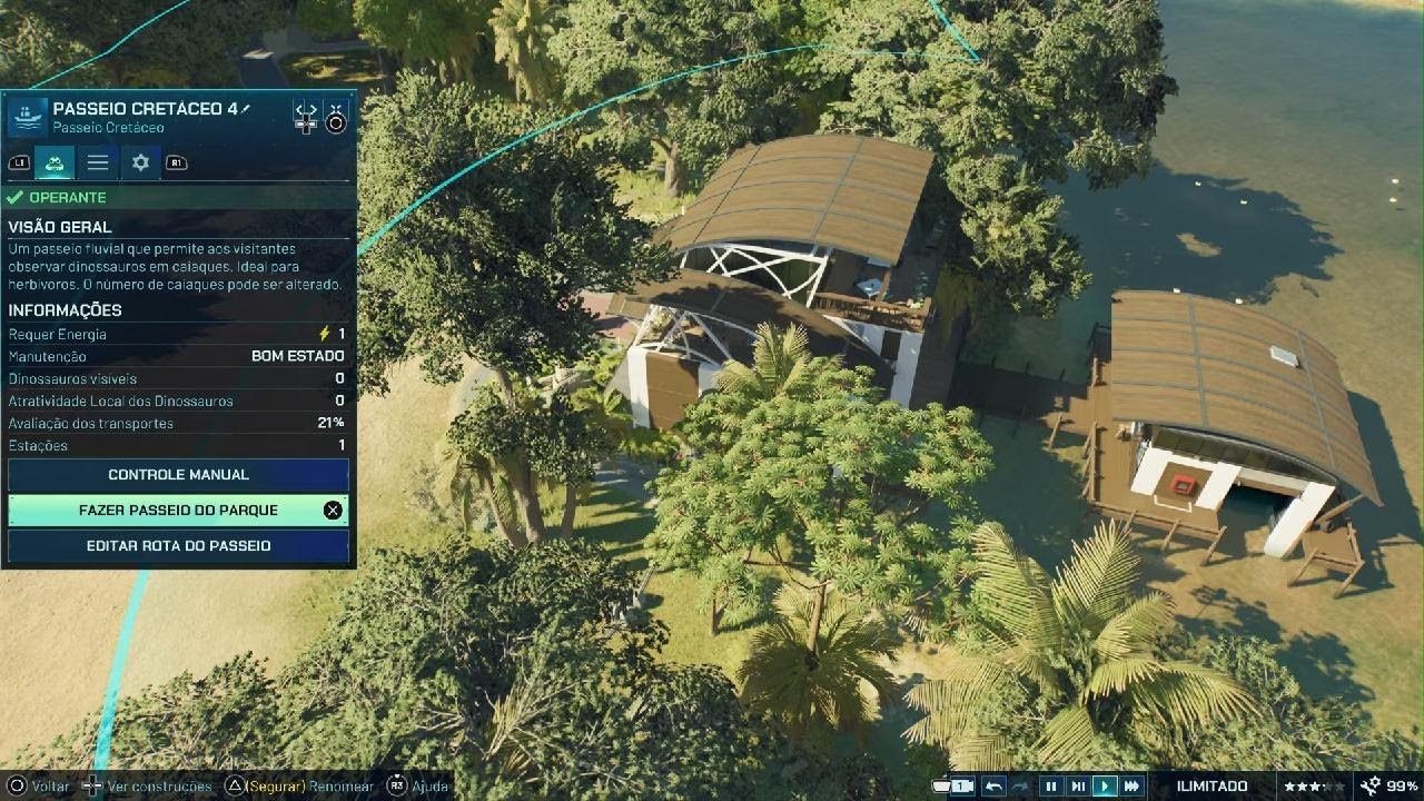 Jurassic World Evolution 3:Passeio Do Cercado De Caiaque Do Cercado Do Scorpius Rex.