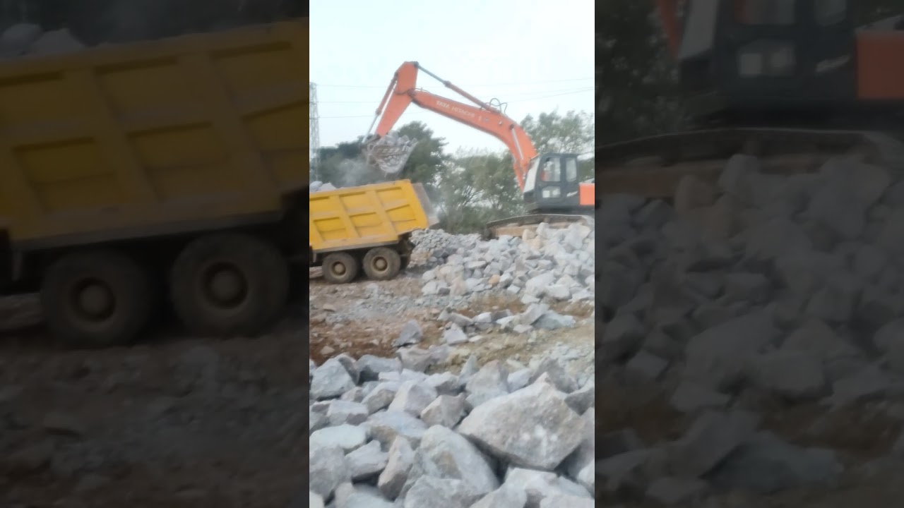 Tata Hitachi 200 Purana Modal Mashin Tipar Me Loding Karte Same Ka Video ☺️
