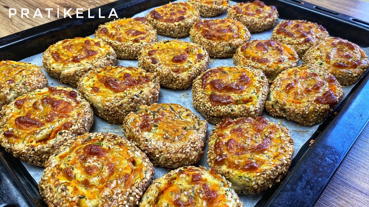 BU TARİF REKORA KOŞAR❗️MAYASIZ DEREOTLU HAVUÇLU RULO POĞAÇA TARİFİ 💯 ENFES DEREOTLU POĞAÇA YAPIMI😋
