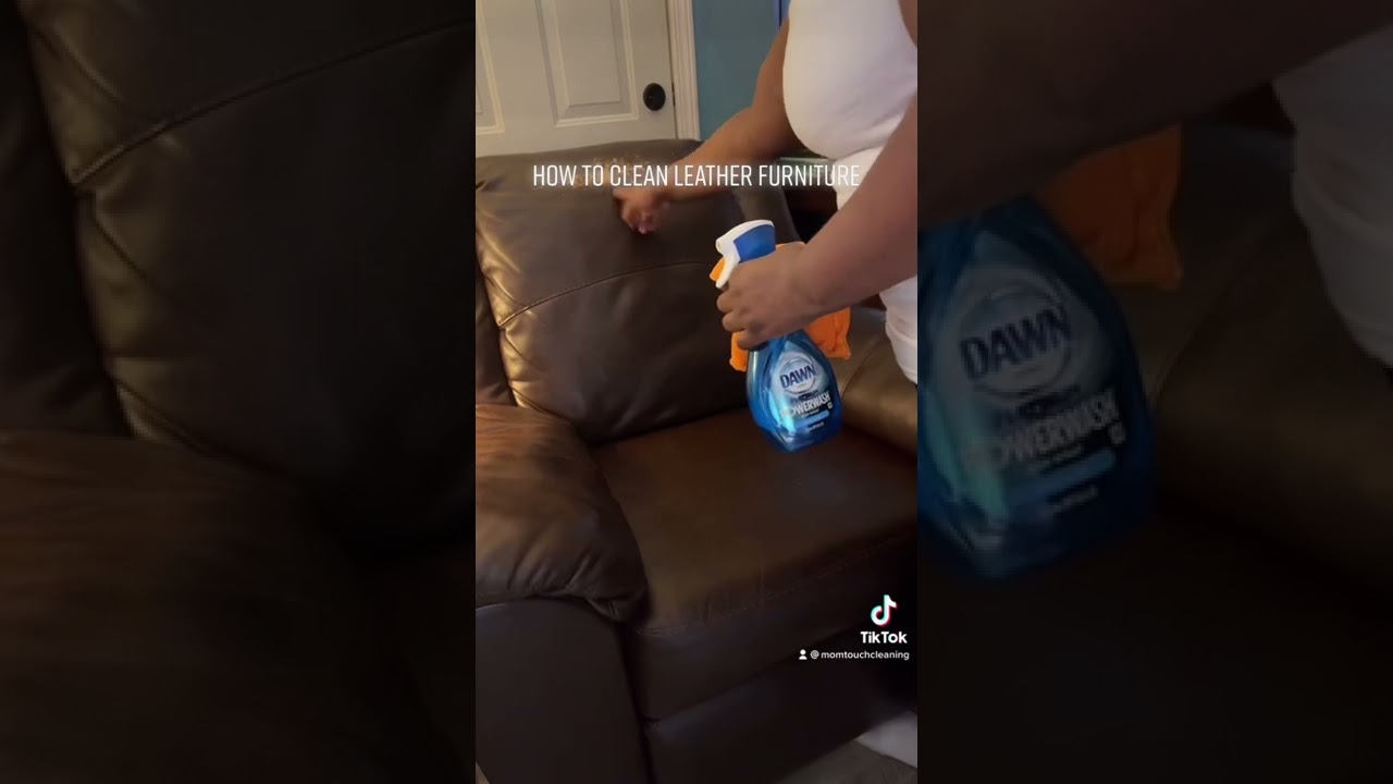 How to clean leather furniture