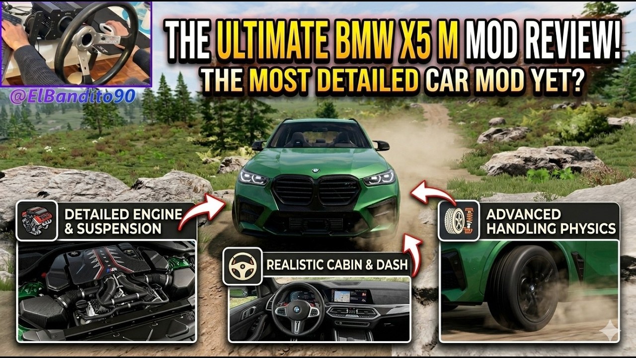 2024 BMW X5M (F95) Mod Review & Gameplay | BeamNG.drive