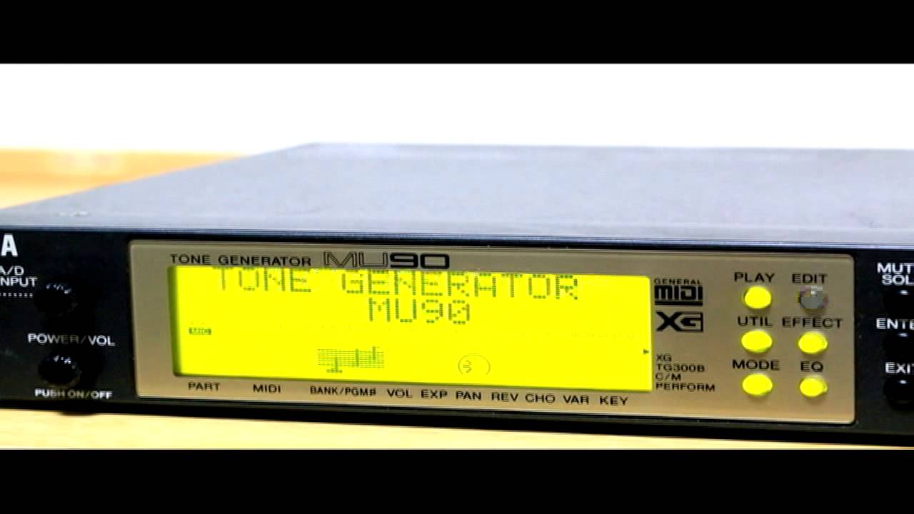 YAMAHA MU90 Tone Generator Demo