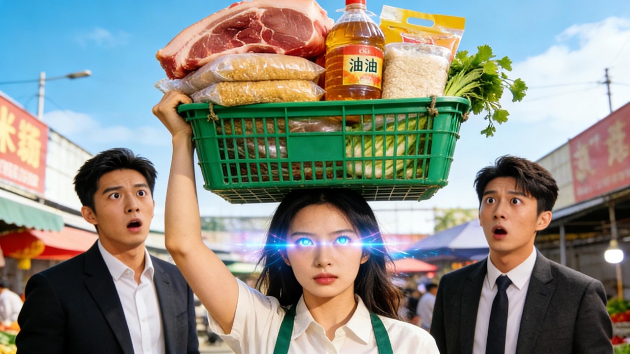 Gadis miskin dapat mata ajaib lihat harga depan, untung dari daging & batu mulia.