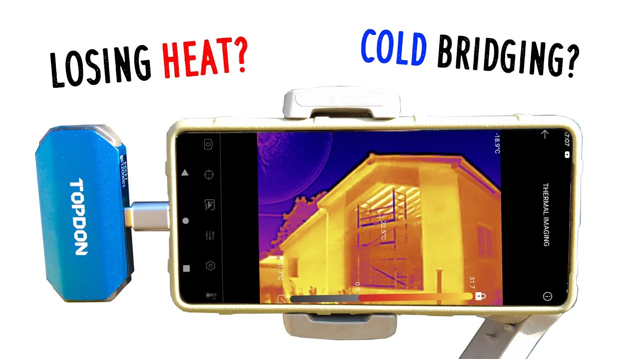 See where your Home is Losing Heat with This!  (Topdon TC001)