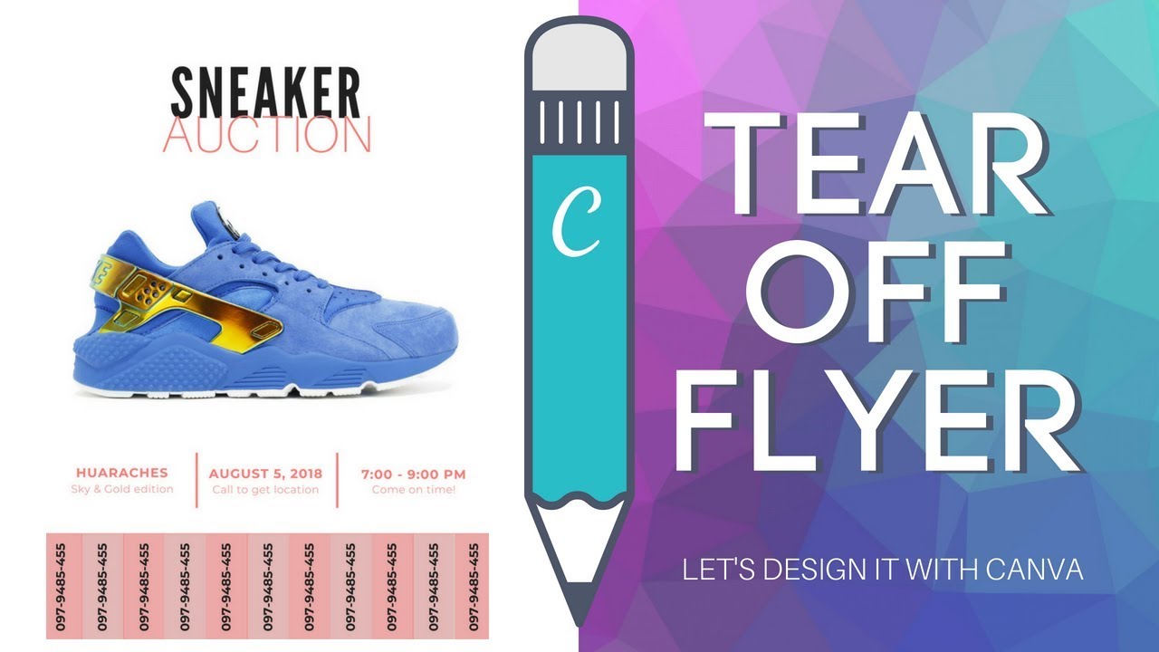 Let's Design it with Canva: A Tear Off Flyer