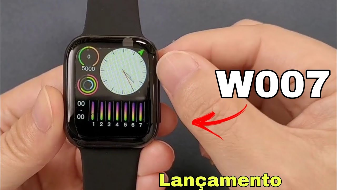 novidade! W007 Smartwatch - Unboxing Apresenta&ccedil;&atilde;o.
