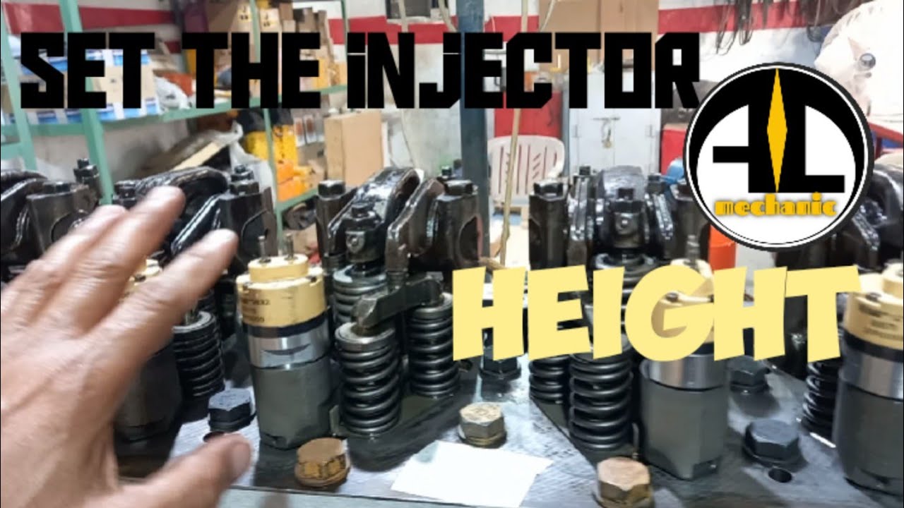 CAT 3176 ENGINE,PAANO  MAG-SET NG INJECTOR HEIGHT