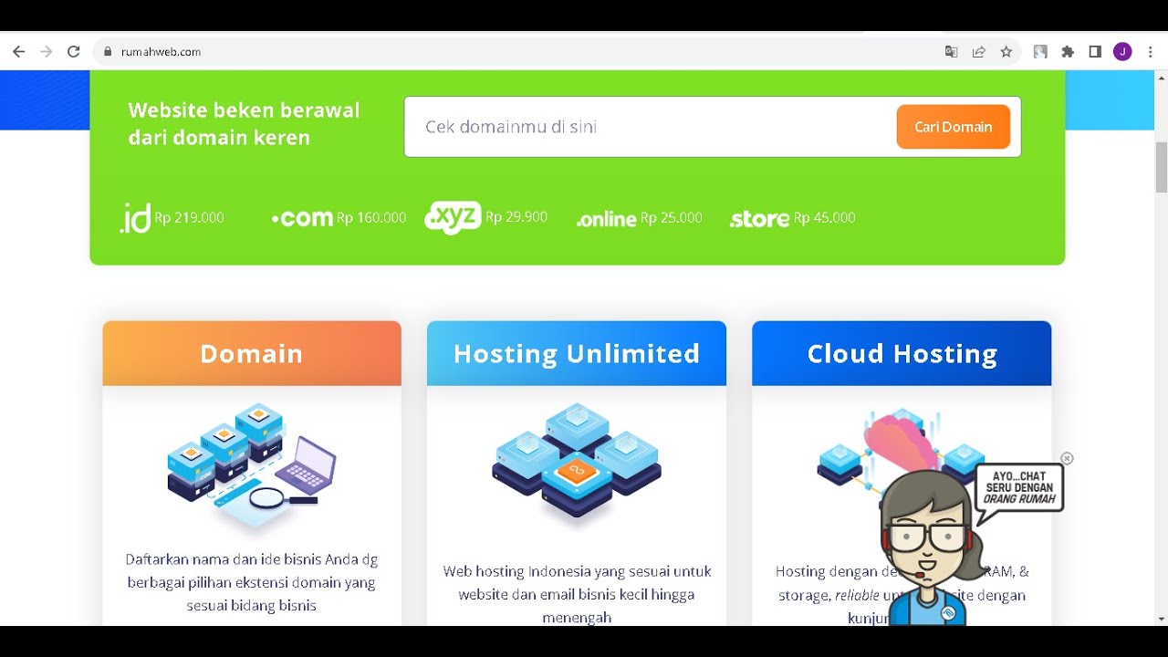 Cara Beli Domain dan Hosting di Rumahweb