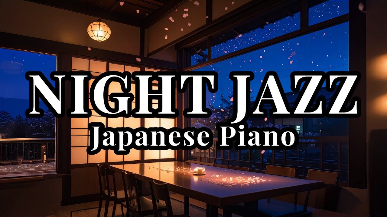Night Sakura Jazz – Vol.144 | Night Sakura Café | Focus · Study · Relax | Calm Japanese Jazz BGM