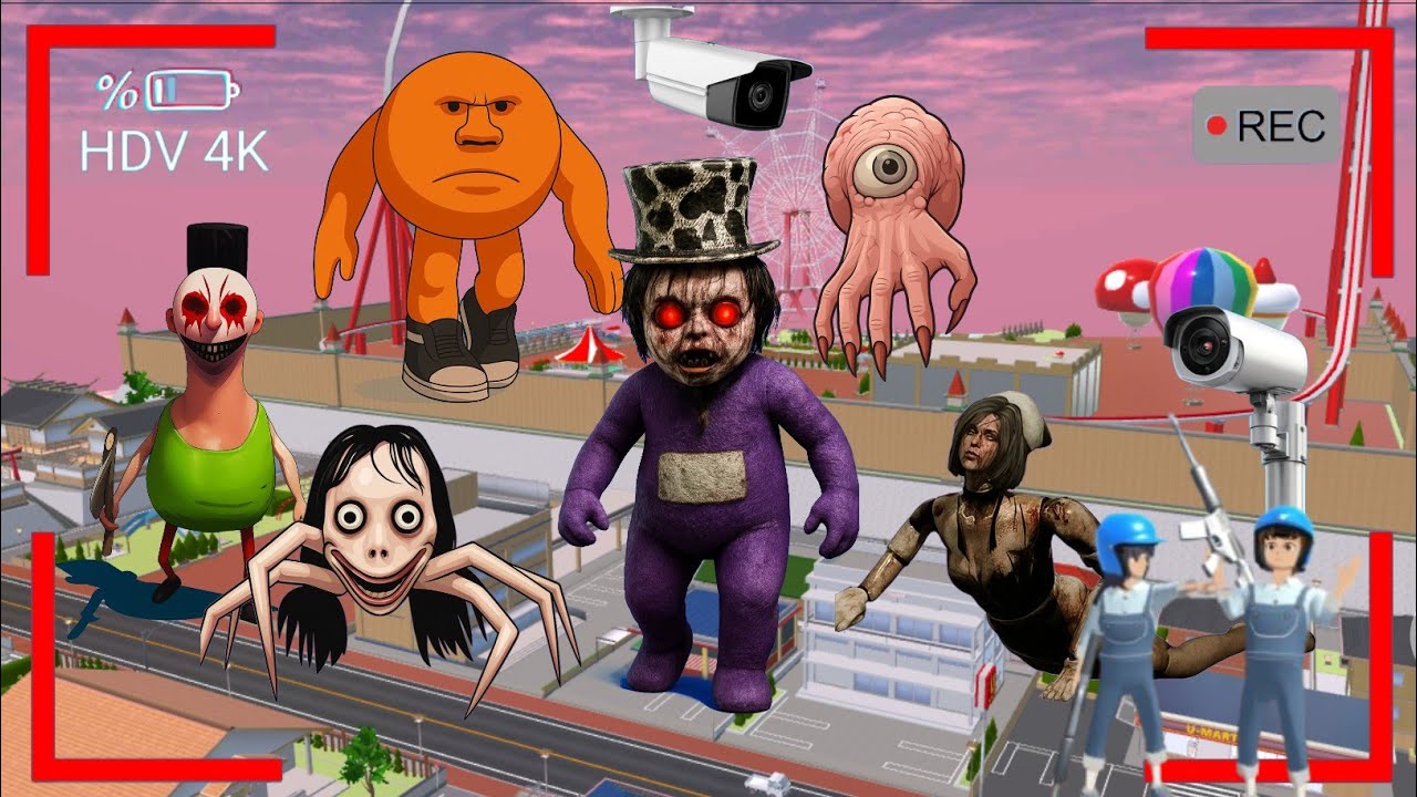 Yuta Mio Panik CCTV Merekam PASUKAN HANTU HAMOOD HABIBI Di Kota Sakura😱 | Sakura School Simulator