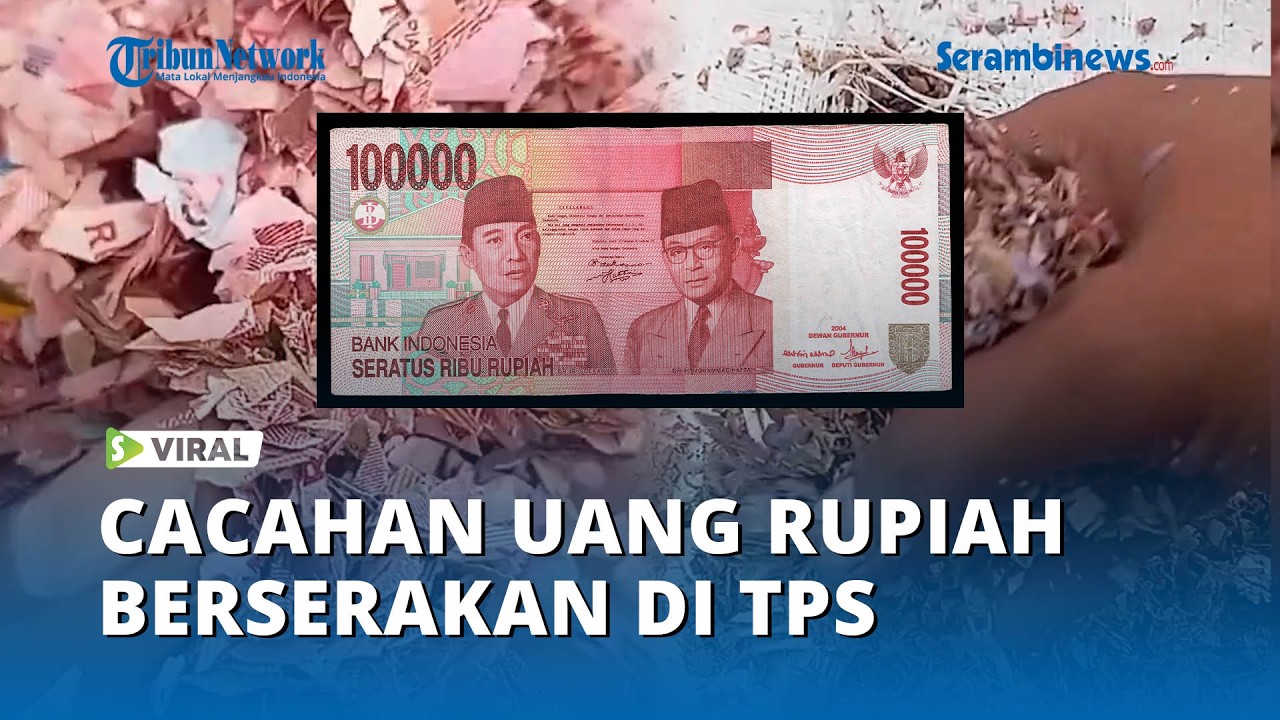 Diduga Cacahan Uang Rupiah Berserakan di TPS Liar Desa Taman Rahayu