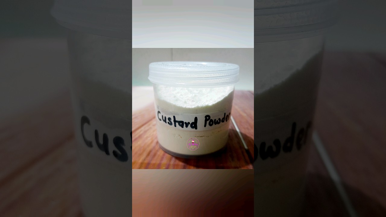 Homemade Custard Powder 😍 Vanilla Custard Powder #shorts #custard
