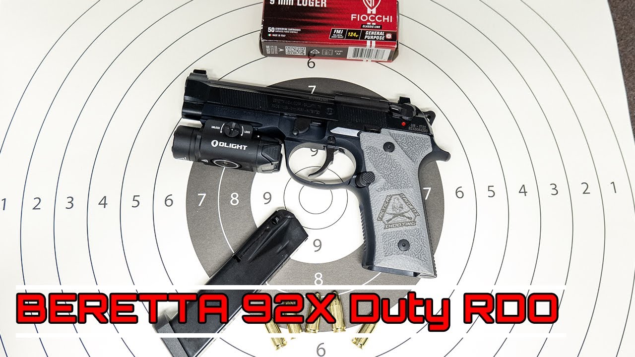 Beretta 92X Duty RDO 9x19  - Guancette VAVUSH Tactical